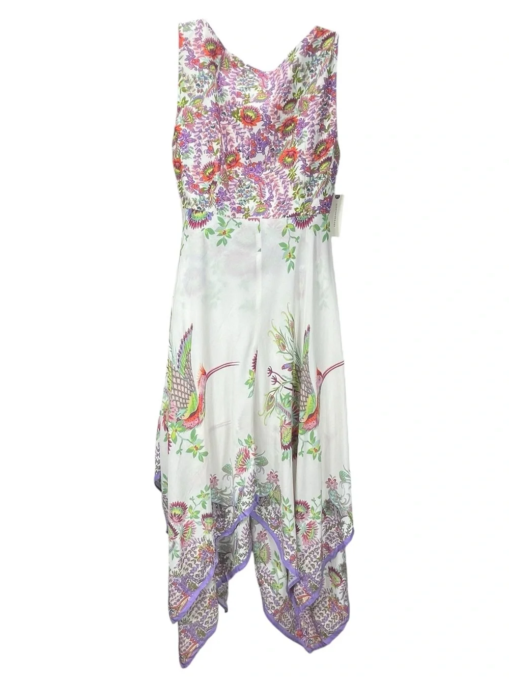 Anthropologie Women’s Floral Midi Dress Size 0 Boho Viscose NWT